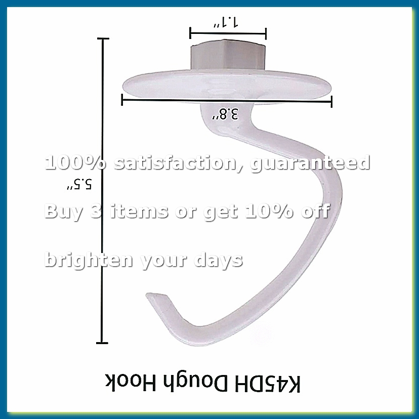 Kitchenaid Mixer Hand Mixer - Крюк для теста K45DH, плоская насадка-мешалка