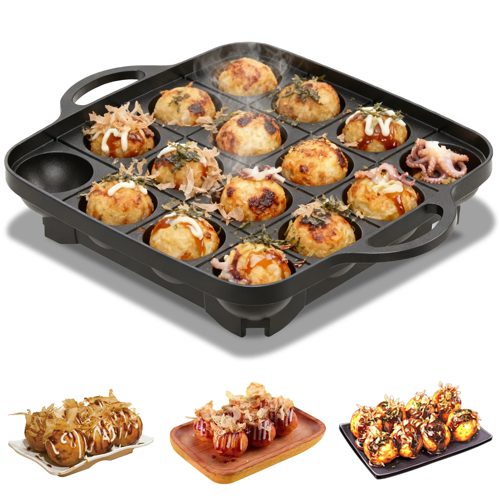 Takoyaki Grill Plate - Сковорода для такояки на 16 отверстий,