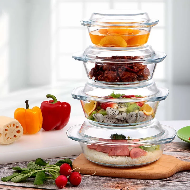 Dim Sum Basket - Миска из закаленного стекла с крышкой,