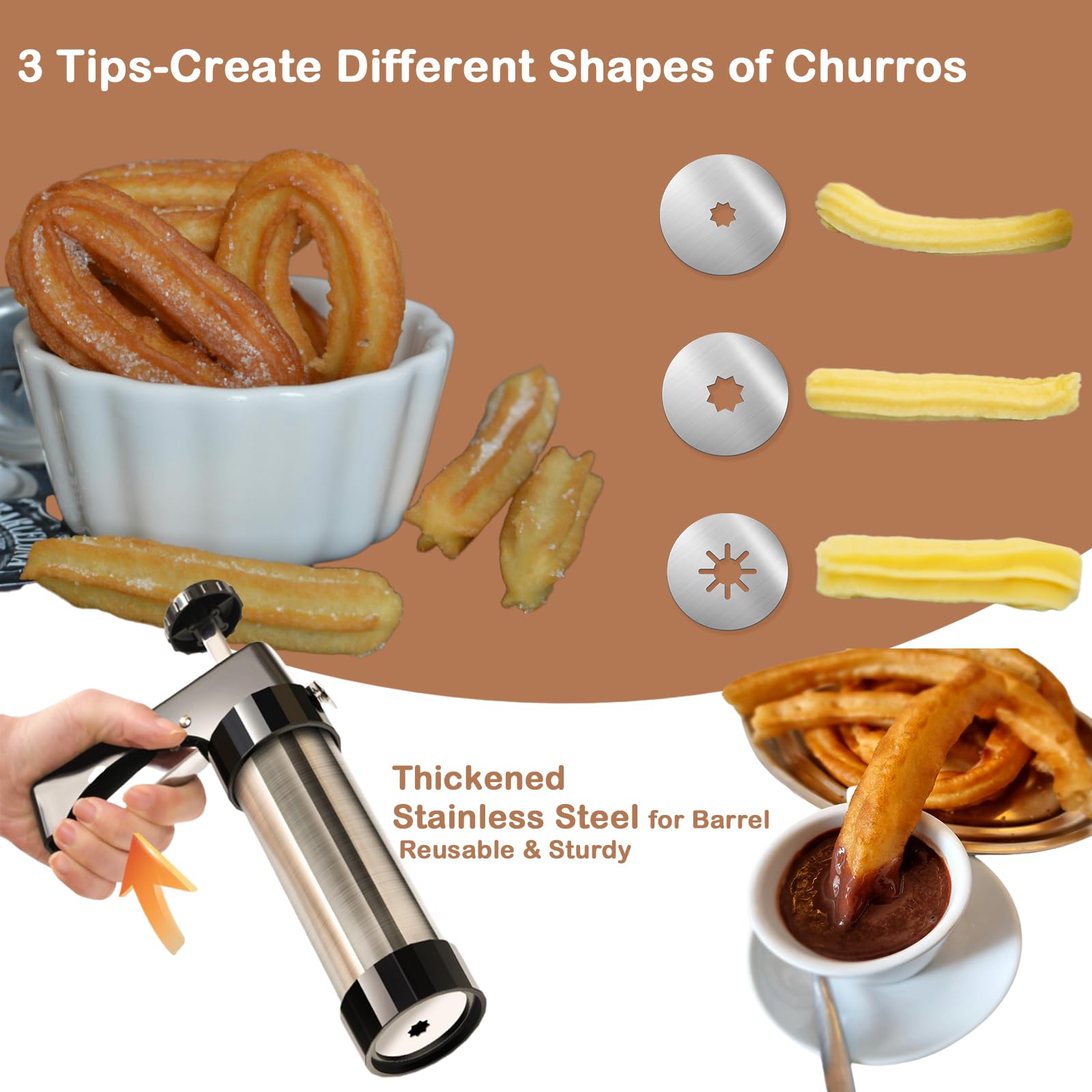 Традиционная машина для изгото – обзор и цена Churros Maker Gun