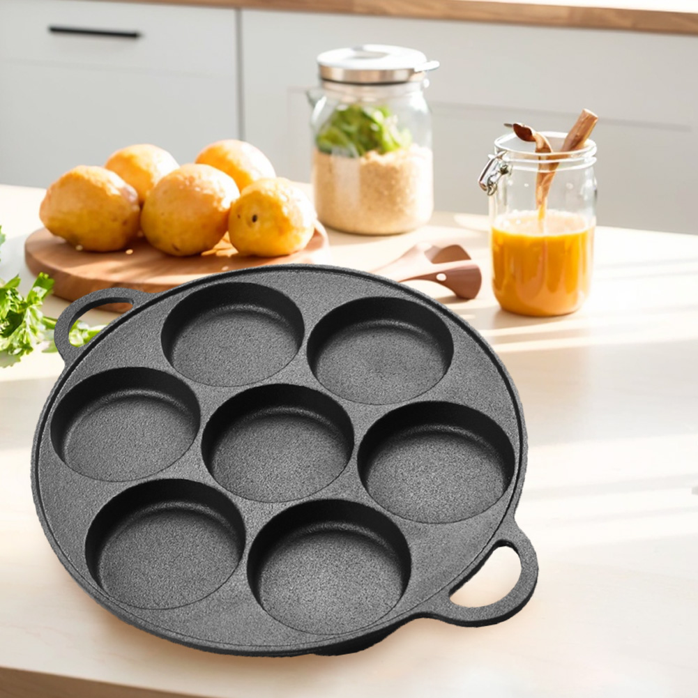 Чугунная сковорода с 7 отверст – обзор и цена Egg Waffle Pan