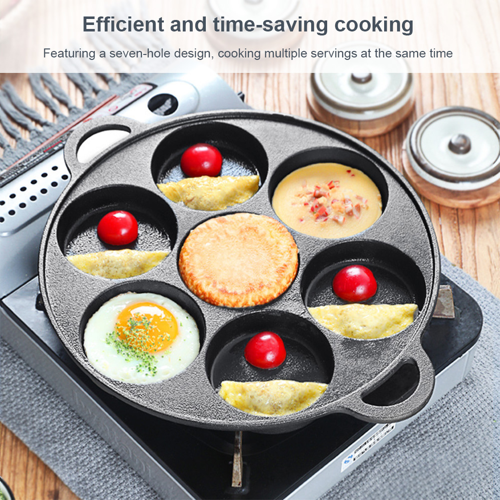 Чугунная сковорода с 7 отверст – обзор и цена Egg Waffle Pan