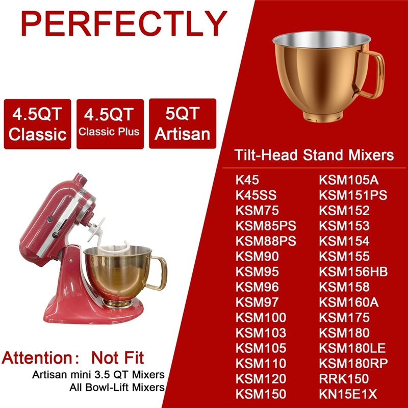 Чаша-миксер A27F-5 QT из нержа – обзор и цена Kitchenaid Mixer Artisan 5Qt