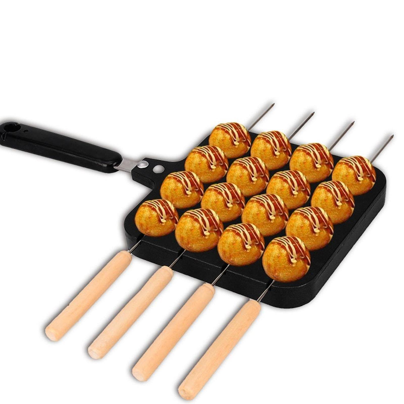 Сковорода для такояки с вилкам – обзор и цена Takoyaki Grill Plate