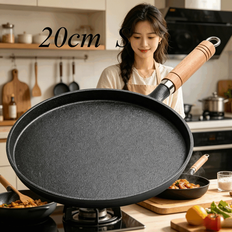 Чугунная сковорода 20 см с дер – обзор и цена Egg Waffle Pan